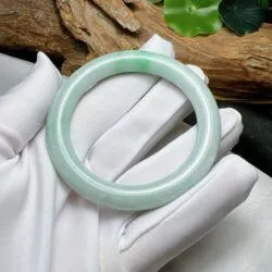Vòng bản liền ngọc Cẩm thạch Miến Điện, ni tay 53mm - Ảnh 6