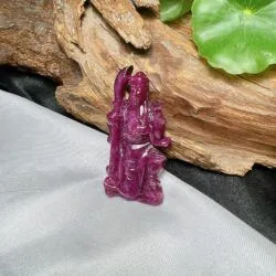 Tượng quan công Ruby Nam Phi, KT 52mm - Hình ảnh 5