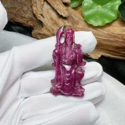 Tượng quan công Ruby Nam Phi, KT 52mm - Hình ảnh 6