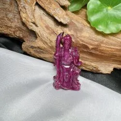 Tượng quan công Ruby Nam Phi, KT 52mm