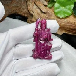 Tượng quan công Ruby Nam Phi, KT 52mm - Hình ảnh 7