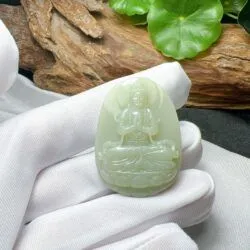 Như lai đại nhật - Phật bản mệnh Ngọc bích Nga (Russian nephrite jade) - Hình ảnh 5