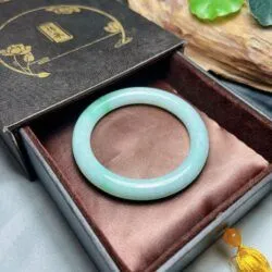 Vòng bản liền ngọc Cẩm thạch Miến Điện, ni tay 53mm - Ảnh 2