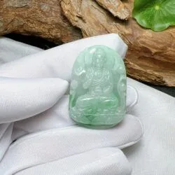 A Di Đà phật ngọc Cẩm thạch Myanmar (Miến Điện) - Ảnh 7