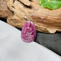 A Di Đà phật đá quý Ruby Nam Phi, chạm khắc thủ công - Ảnh 6