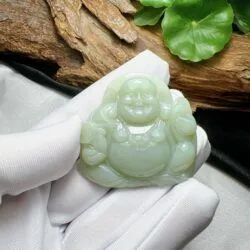 Phật Di Lặc ngọc bích Nga, chạm khắc thủ công tinh xảo - Ảnh 5