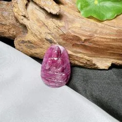 A Di Đà phật đá quý Ruby Nam Phi, chạm khắc thủ công - Ảnh 2