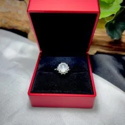 Nhẫn ngọc Phỉ thuý băng chủng Myanmar, vàng 18k - Ảnh 5