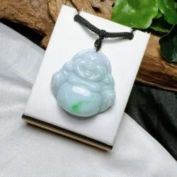 Phật Di Lặc ngọc cẩm thạch Myanmar - Ảnh 5