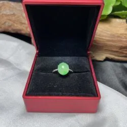 Nhẫn ngọc Phỉ thúy Miến Điện (Myanmar), vàng 18k - Ảnh 6