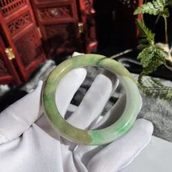 Vòng bản liền ngọc Cẩm thạch 3 màu Phúc-Lộc-Thọ - Hình ảnh 3