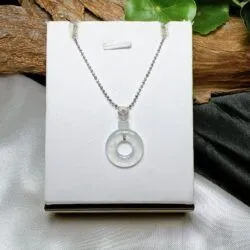 Mặt dây Đồng điếu ngọc phỉ thuý băng chủng Myanmar, vàng 18k - Hình ảnh 3