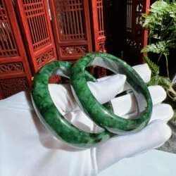 Vòng bản liền ngọc Cẩm thạch sơn thuỷ Myanmar