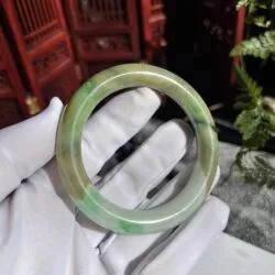 Vòng bản liền ngọc Cẩm thạch 3 màu Phúc-Lộc-Thọ - Hình ảnh 6