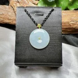 Mặt dây Đồng điếu ngọc Phỉ thuý Myanmar, vàng 18k - Ảnh 6