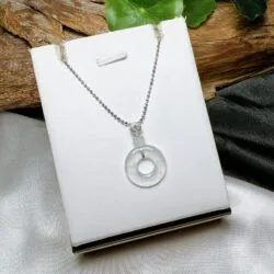 Mặt dây Đồng điếu ngọc phỉ thuý băng chủng Myanmar, vàng 18k - Hình ảnh 4