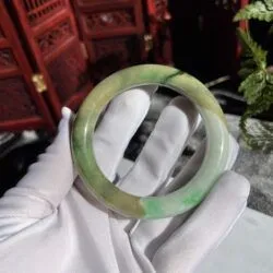 Vòng bản liền ngọc Cẩm thạch 3 màu Phúc-Lộc-Thọ