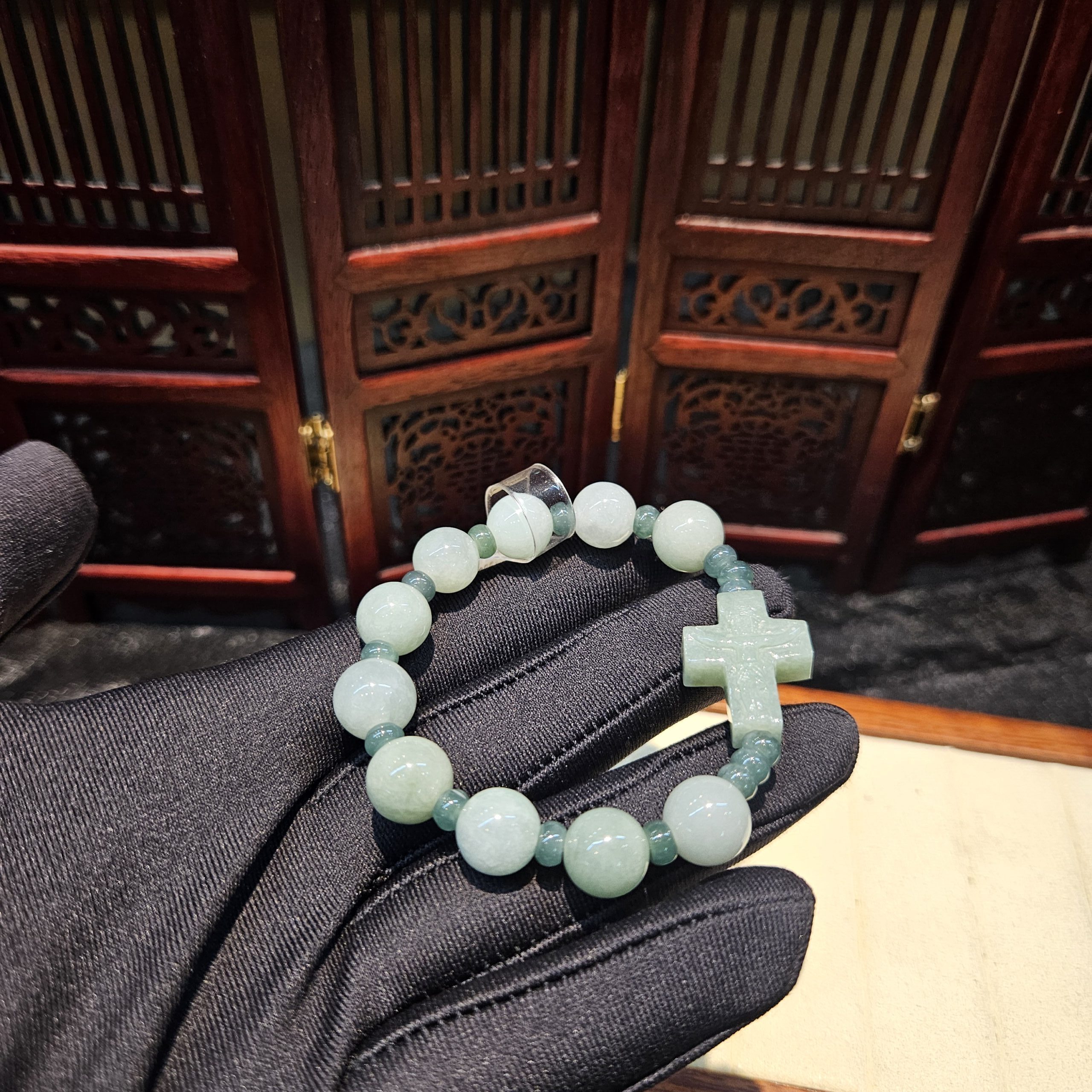 Vòng chuỗi Mân Côi ngọc cẩm thạch Vòng chuỗi Mân Côi ngọc cẩm thạch - Ảnh 4