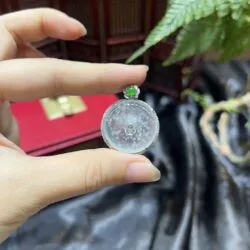 Mặt dây đồng điếu ngọc Phỉ thuý băng chủng Muna - Hình ảnh 5