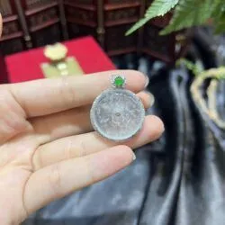 Mặt dây đồng điếu ngọc Phỉ thuý băng chủng Muna - Hình ảnh 8