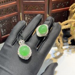 Mặt dây chuyền ngọc phỉ thuý Myanmar - Ảnh 7