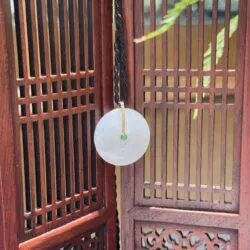 Mặt dây đồng điếu ngọc phỉ thuý băng chủng Myanmar