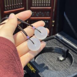 Mặt dây khấu bình an ngọc phỉ thuý Mặt dây khấu bình an ngọc phỉ thuý