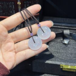 Mặt dây khấu bình an ngọc phỉ thuý Mặt dây khấu bình an ngọc phỉ thuý