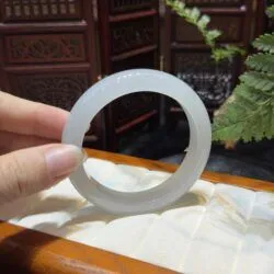 Vòng bản liền ngọc phỉ thuý băng chủng Myanmar - Ảnh 3
