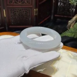 Vòng bản liền ngọc phỉ thuý băng chủng Myanmar - Ảnh 11