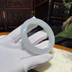 Vòng bản liền ngọc phỉ thuý băng chủng Myanmar - Ảnh 9