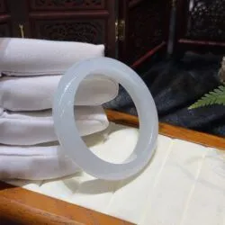 Vòng bản liền ngọc phỉ thuý băng chủng Myanmar - Ảnh 12