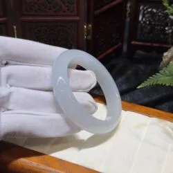 Vòng bản liền ngọc phỉ thuý băng chủng Myanmar - Ảnh 13