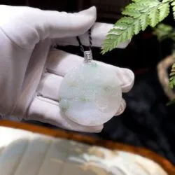 Mặt dây Rồng ngọc phỉ thuý băng chủng Myanmar - Ảnh 9