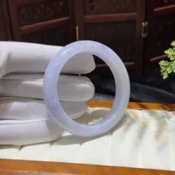 Vòng bản liền ngọc cẩm thạch Miến Điện tím tử la lan - Ảnh 8