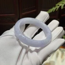 Vòng bản liền ngọc cẩm thạch Miến Điện tím tử la lan - Ảnh 5