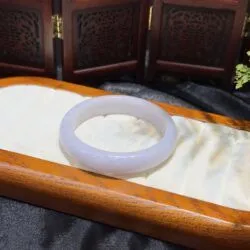 Vòng bản liền ngọc cẩm thạch Myanmar ánh tím