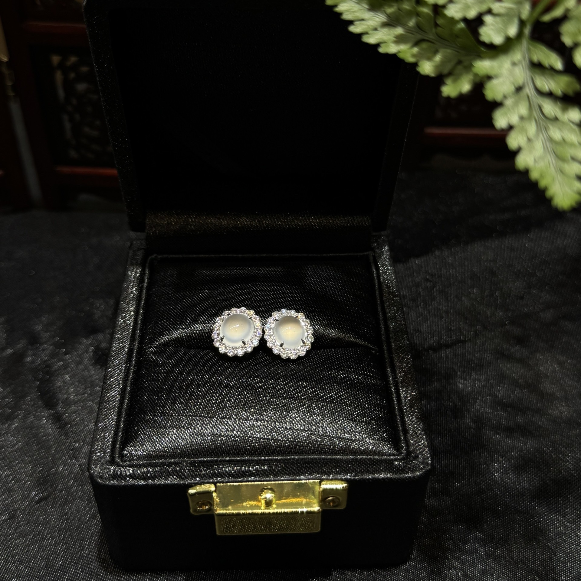 Khuyên tai ngọc phỉ thuý thuỷ tinh chủng Khuyên tai ngọc phỉ thuý thuỷ tinh chủng - Ảnh 8