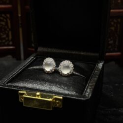 Khuyên tai ngọc phỉ thuý thuỷ tinh chủng Khuyên tai ngọc phỉ thuý thuỷ tinh chủng