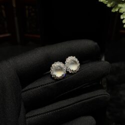 Khuyên tai ngọc phỉ thuý thuỷ tinh chủng Khuyên tai ngọc phỉ thuý thuỷ tinh chủng