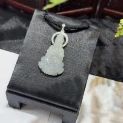 Quán thế âm bồ tát ngọc phỉ thuý băng gà đen - Ảnh 3