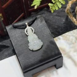 Quán thế âm bồ tát ngọc phỉ thuý băng gà đen - Ảnh 4