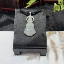 Quán thế âm bồ tát ngọc phỉ thuý băng gà đen - Ảnh 5