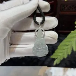 Quán thế âm bồ tát ngọc phỉ thuý băng gà đen - Ảnh 6