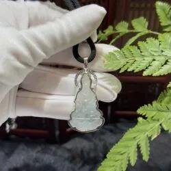 Quán thế âm bồ tát ngọc phỉ thuý băng gà đen - Ảnh 8