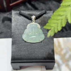 Phật Di Lặc ngọc phỉ thuý Myanmar - Ảnh 2