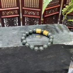 Vòng chuỗi ngọc bích Nga 10 ly - Ảnh 3