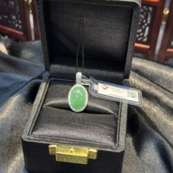 Mặt dây ngọc phỉ thuý xanh lý táo Myanmar