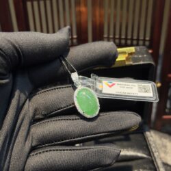 Mặt dây ngọc phỉ thuý xanh lý táo Myanmar