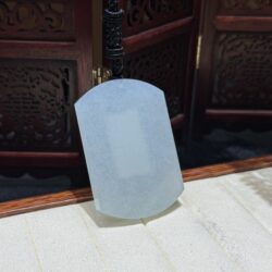 Mặt dây vô sự bài ngọc phỉ thuý băng chủng